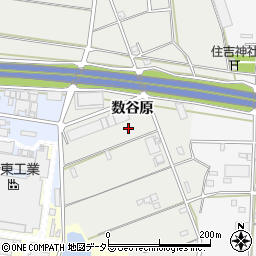 愛知県豊川市千両町（数谷原）周辺の地図