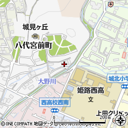 兵庫県姫路市八代宮前町11周辺の地図