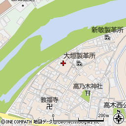 兵庫県姫路市花田町高木453周辺の地図