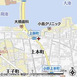 兵庫県小野市上本町130周辺の地図
