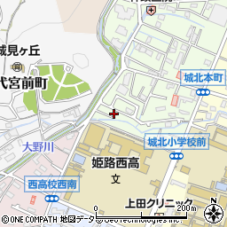 兵庫県姫路市城北本町3-8周辺の地図