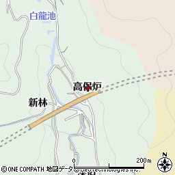 愛知県蒲郡市神ノ郷町高保炉周辺の地図