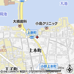 兵庫県小野市上本町175周辺の地図