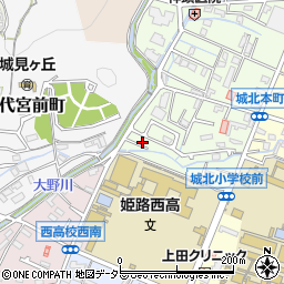 兵庫県姫路市城北本町3-9周辺の地図