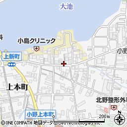 兵庫県小野市上本町153周辺の地図