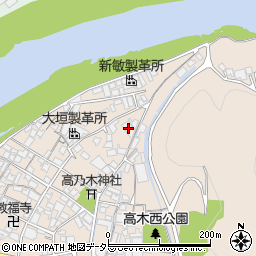 兵庫県姫路市花田町高木165周辺の地図