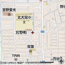 大阪府高槻市宮野町12-2周辺の地図