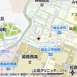兵庫県姫路市城北本町3-34周辺の地図