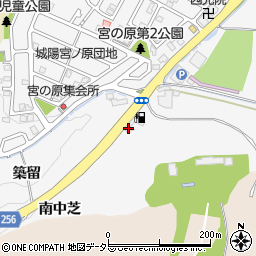 宇治石油株式会社　コスモパーク城陽店周辺の地図