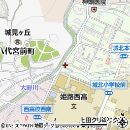 兵庫県姫路市城北本町3-13周辺の地図