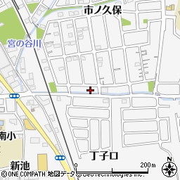 京都府城陽市寺田丁子口周辺の地図