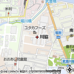 愛知県知多郡武豊町川脇周辺の地図