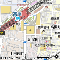 ダイソー松坂屋高槻店周辺の地図