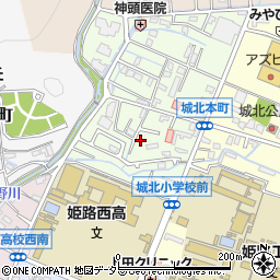 兵庫県姫路市城北本町5-11周辺の地図
