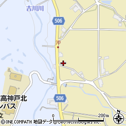 兵庫県三木市吉川町豊岡1068周辺の地図