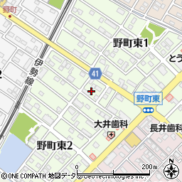 三重県鈴鹿市野町東周辺の地図