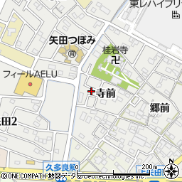 愛知県西尾市上矢田町寺前11-6周辺の地図