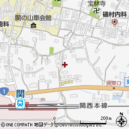 三重県亀山市関町木崎181周辺の地図