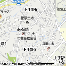 兵庫県姫路市下手野6丁目1周辺の地図