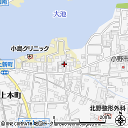 兵庫県小野市上本町158周辺の地図