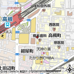 松屋高槻南口店周辺の地図