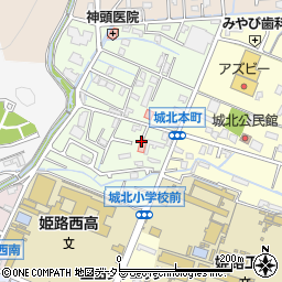 兵庫県姫路市城北本町5周辺の地図