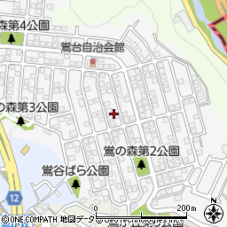 兵庫県川西市鴬台周辺の地図