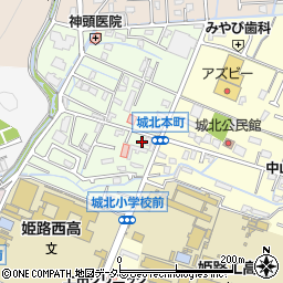 兵庫県姫路市城北本町5-26周辺の地図