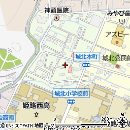 兵庫県姫路市城北本町5-16周辺の地図