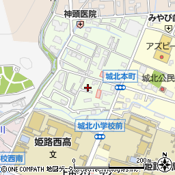 兵庫県姫路市城北本町5-17周辺の地図