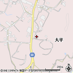 静岡県浜松市浜名区大平192-2周辺の地図