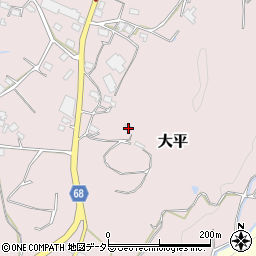静岡県浜松市浜名区大平191周辺の地図