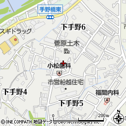 兵庫県姫路市下手野6丁目2周辺の地図