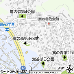 兵庫県川西市鴬台1丁目周辺の地図