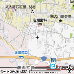 三重県亀山市関町木崎314周辺の地図