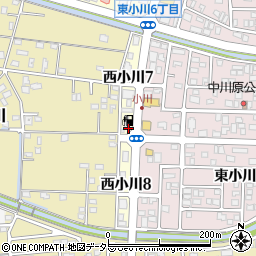 静岡県焼津市西小川周辺の地図