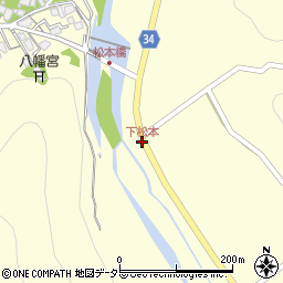 下松本周辺の地図