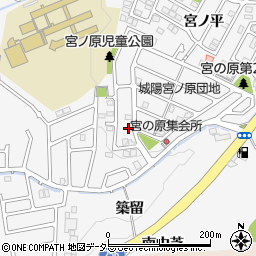 京都府城陽市寺田大川原周辺の地図