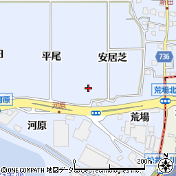 京都府八幡市内里安居芝周辺の地図