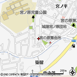 京都府城陽市寺田（大川原）周辺の地図
