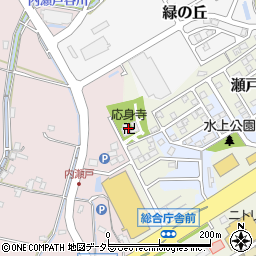 応身寺周辺の地図