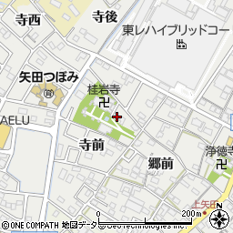 愛知県西尾市上矢田町寺前19周辺の地図