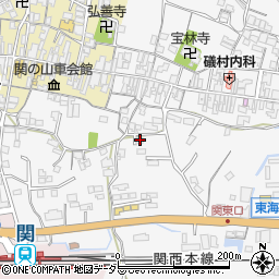 三重県亀山市関町木崎176周辺の地図