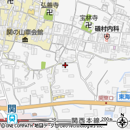 三重県亀山市関町木崎176周辺の地図