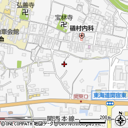 三重県亀山市関町木崎1625周辺の地図