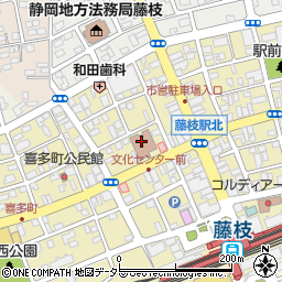 藤枝市国際友好協会周辺の地図