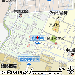 兵庫県姫路市城北本町11-28周辺の地図