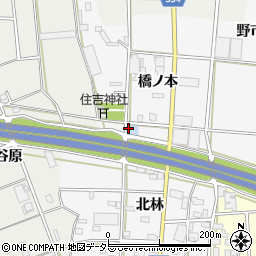 愛知県豊川市六角町北林25周辺の地図