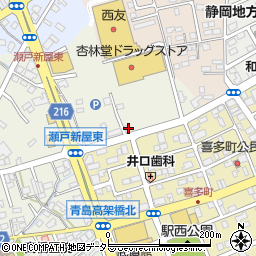 静岡県藤枝市瀬戸新屋171-17周辺の地図