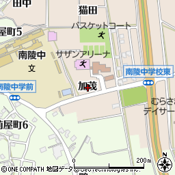 愛知県常滑市苅屋加茂周辺の地図